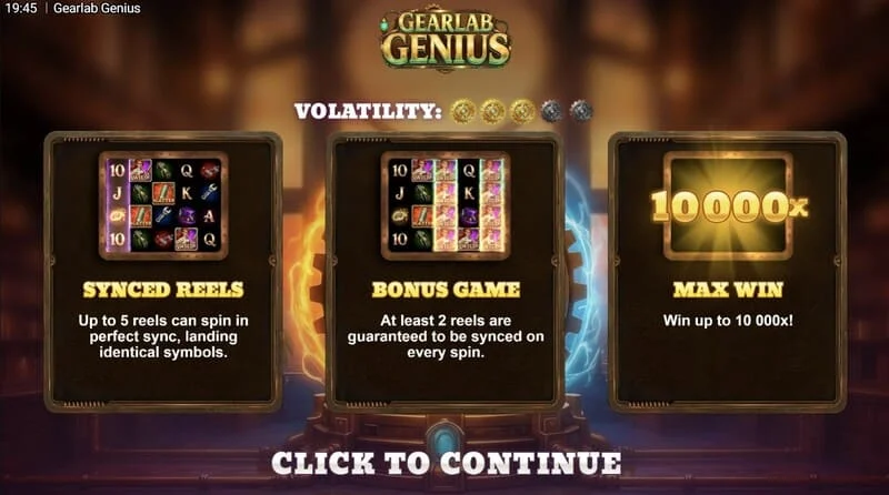 Gearlab Genius - безплатни завъртания Spark of Genius